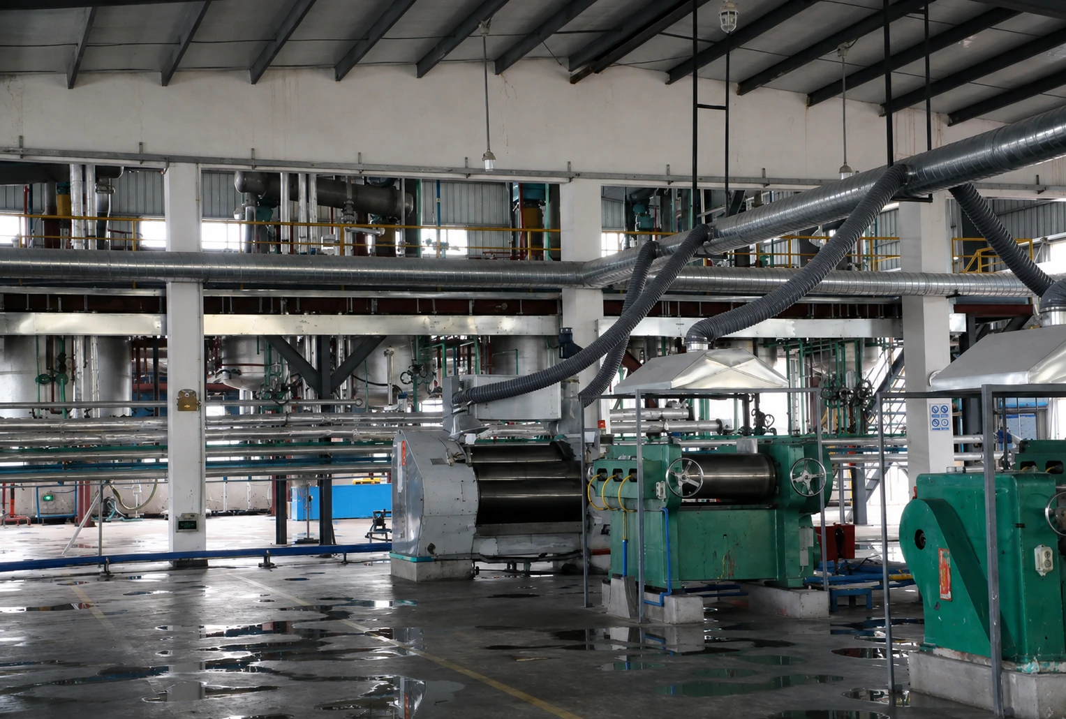 Yunrui workshop machinery, digitally restored from the company presentation