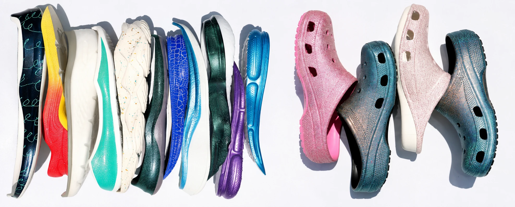 Coated footwear sole components from the Yunrui presentation